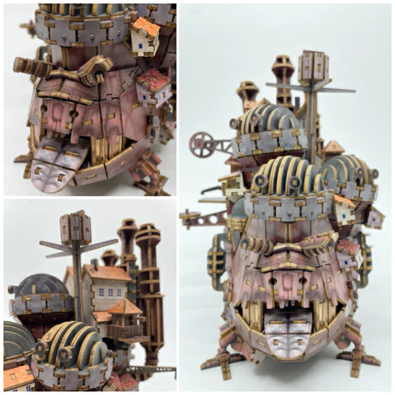 霍爾的移動城堡 宮崎駿 木製立體3D拼圖 ki-gu-mi輪播圖