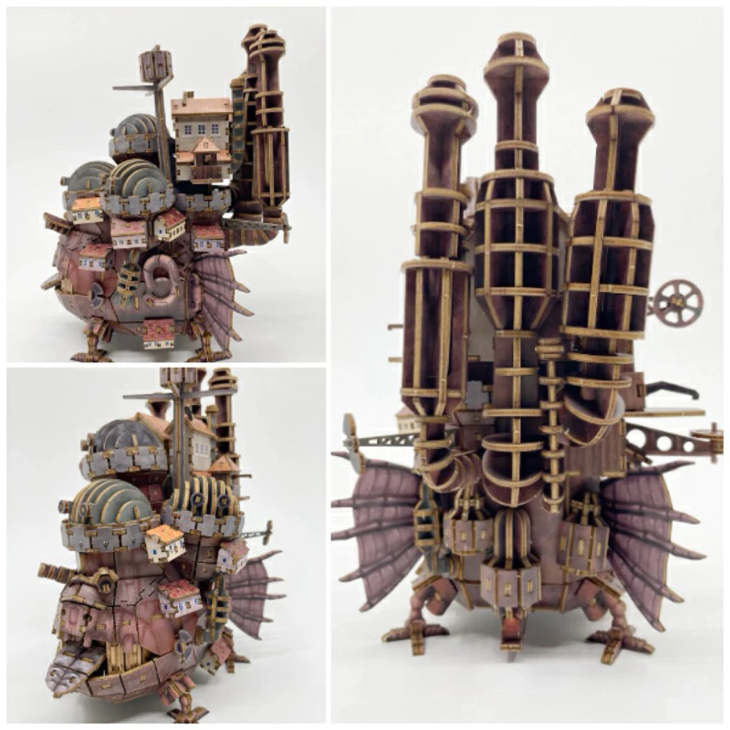 霍爾的移動城堡 宮崎駿 木製立體3D拼圖 ki-gu-mi輪播圖