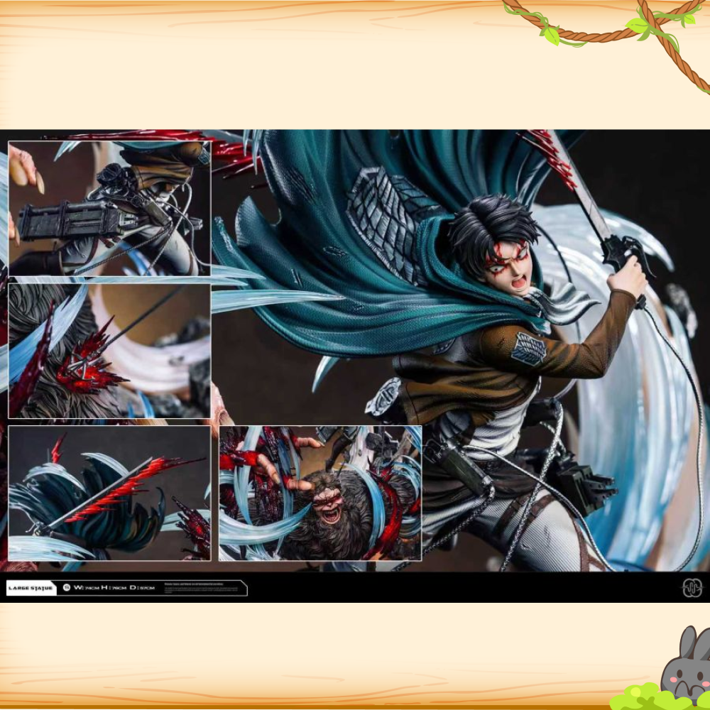 Hertz-Studio > 進擊的巨人 > 兵長 里維·阿卡曼vs獸之巨人 吉克·葉卡 2.0輪播圖