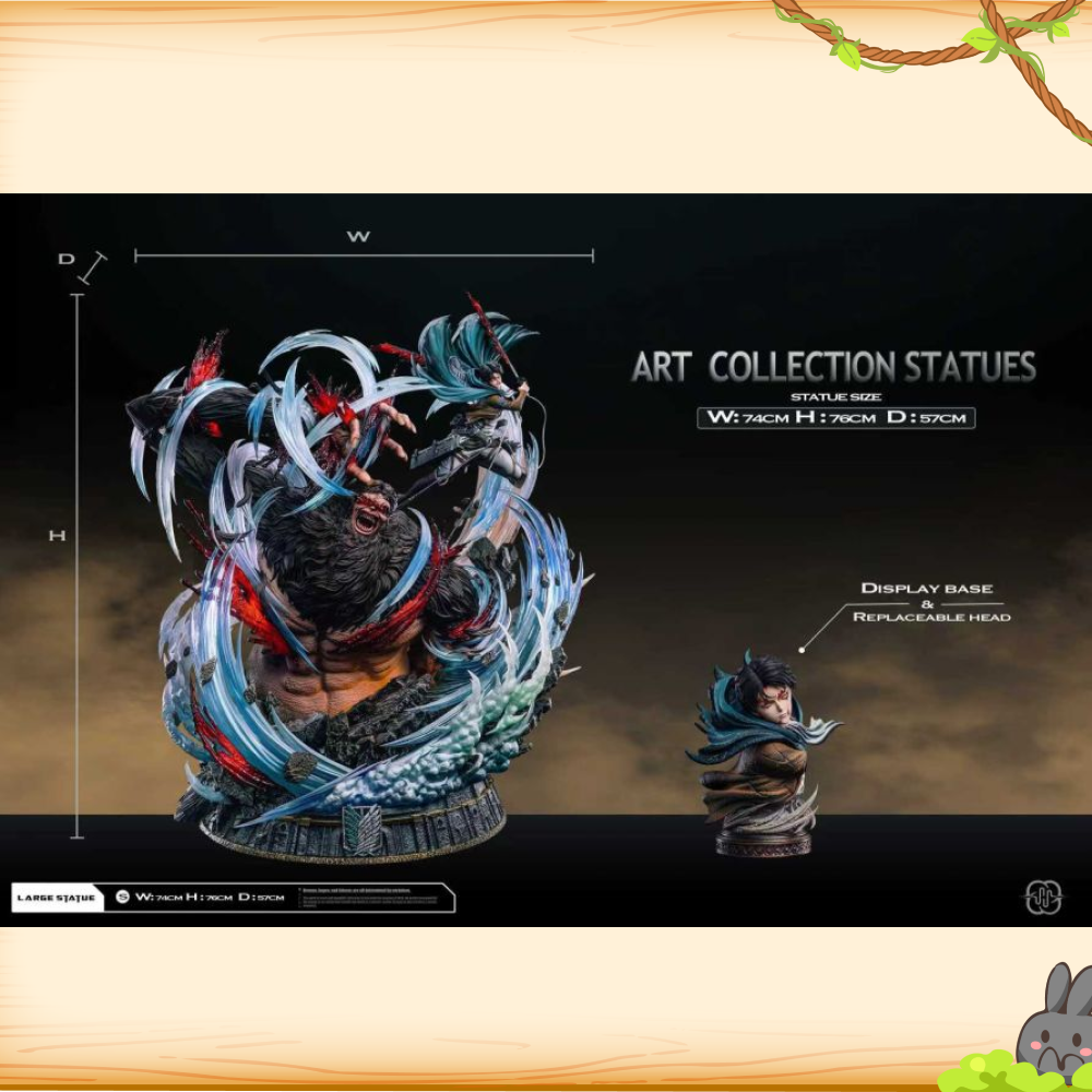 Hertz-Studio > 進擊的巨人 > 兵長 里維·阿卡曼vs獸之巨人 吉克·葉卡 2.0輪播圖