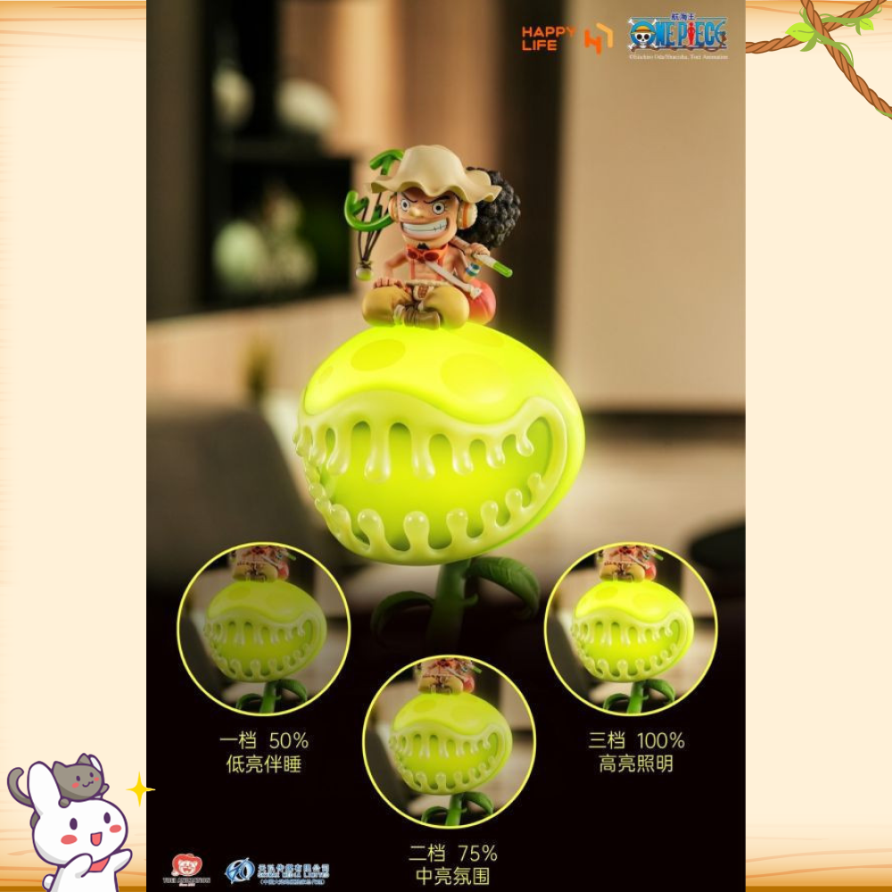 《正版授權》 HAPPY LIFE > 海賊王 > 捏捏騙人布 觸控小夜燈輪播圖