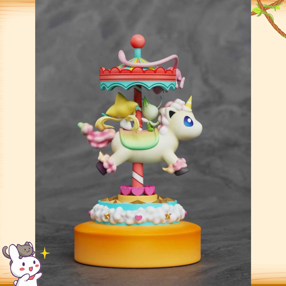 太陽工作室 > 寶可夢 > 遊樂園系列 旋轉木馬第七彈 三幻獸輪播圖