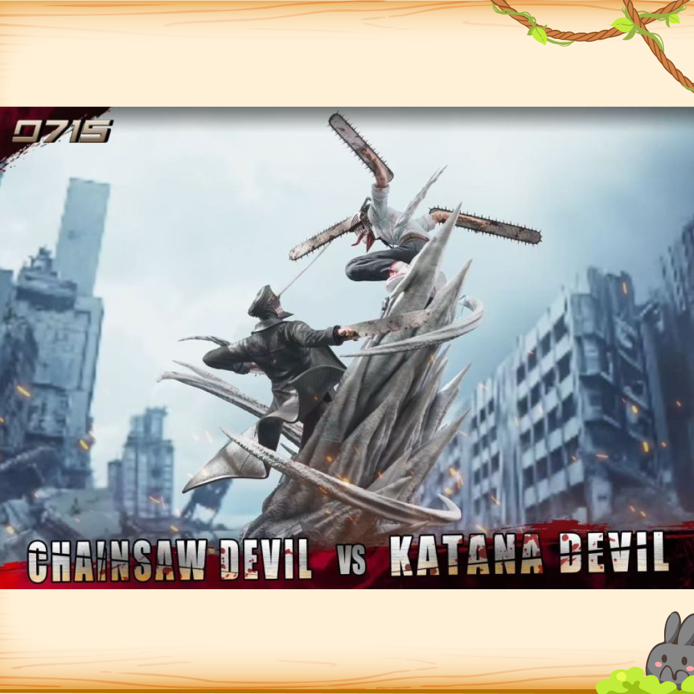 0715-Studio > 鏈鋸人 > 對戰系列 淀治vs刀之惡魔輪播圖