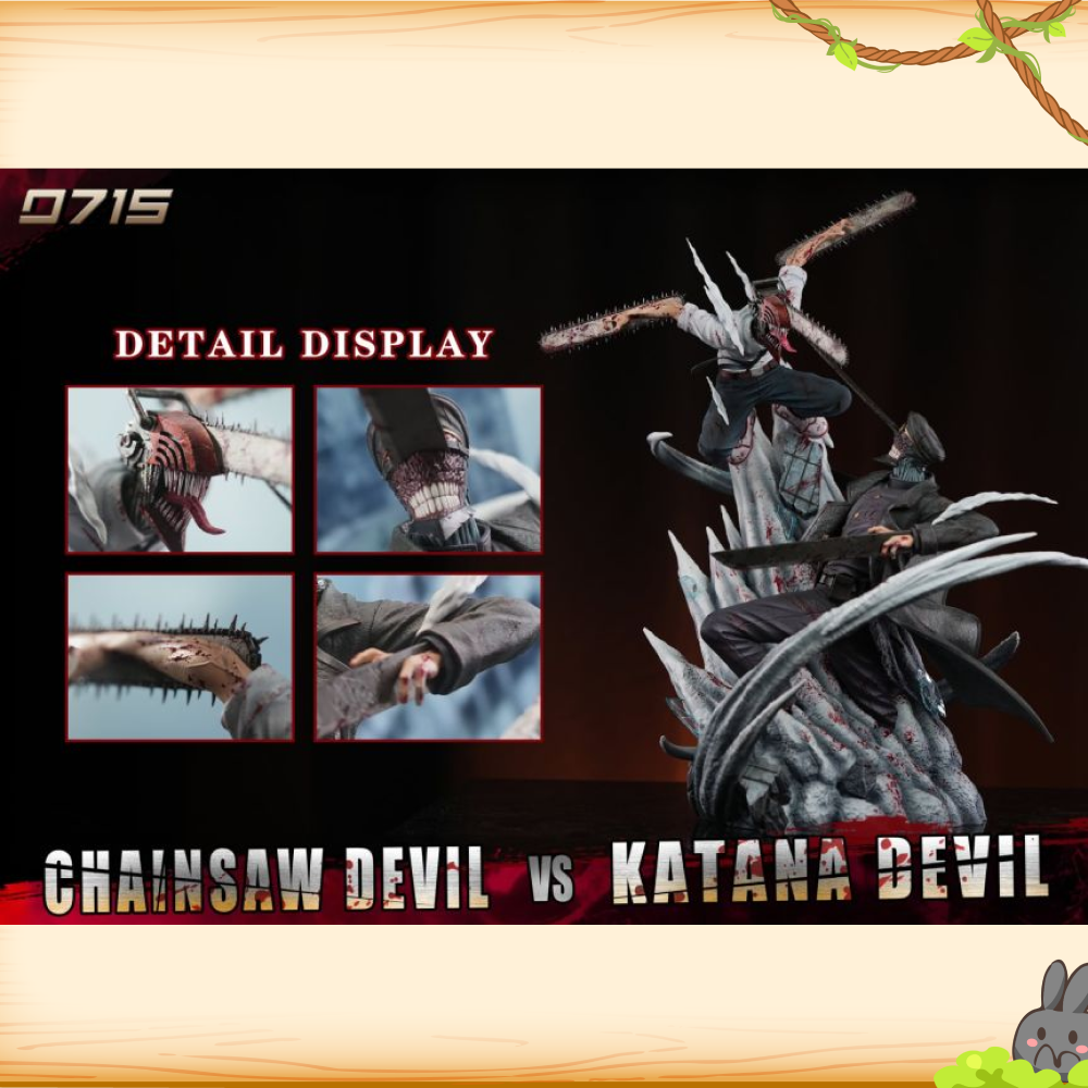 0715-Studio > 鏈鋸人 > 對戰系列 淀治vs刀之惡魔輪播圖