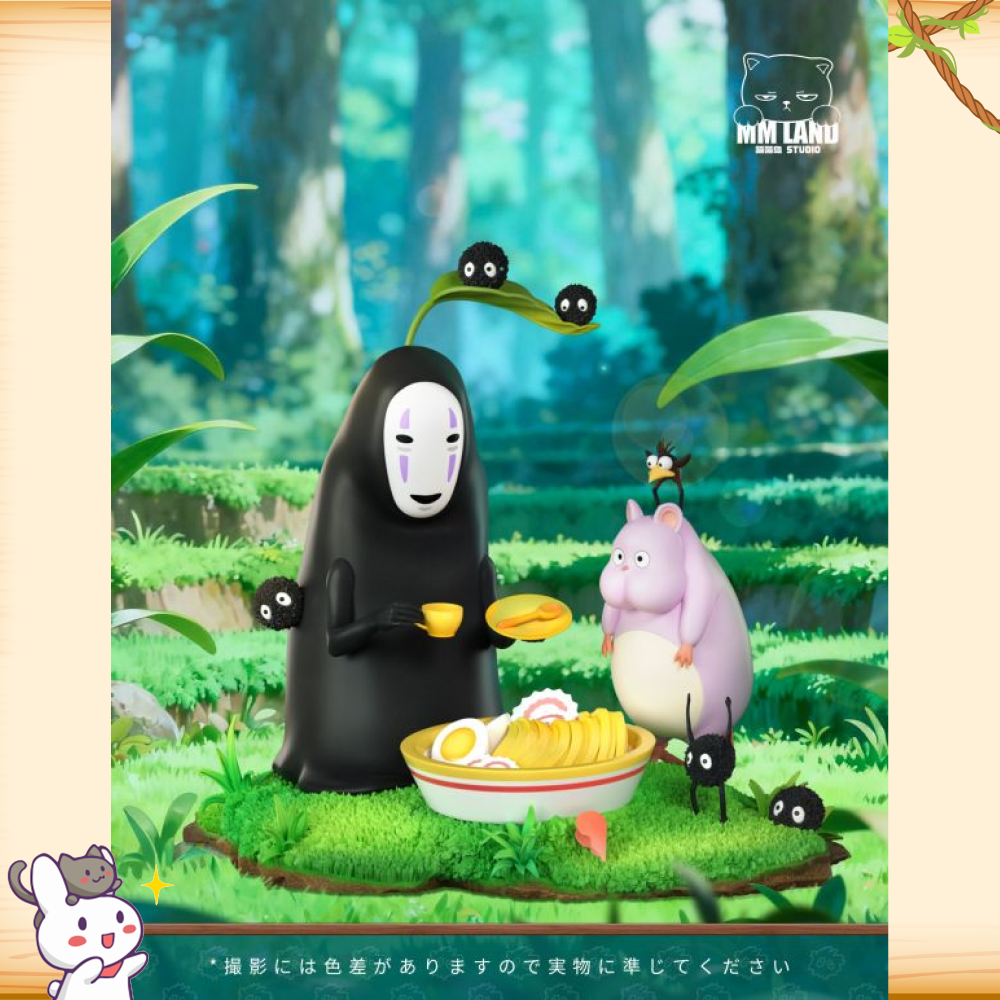 MMLAND喵喵島 > 宮崎駿 > 神隱少女 無臉男與坊寶寶野餐輪播圖