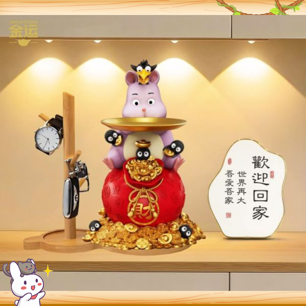 金運工作室 > 宮崎駿 > 神隱少女 托盤擺件 福袋坊寶寶