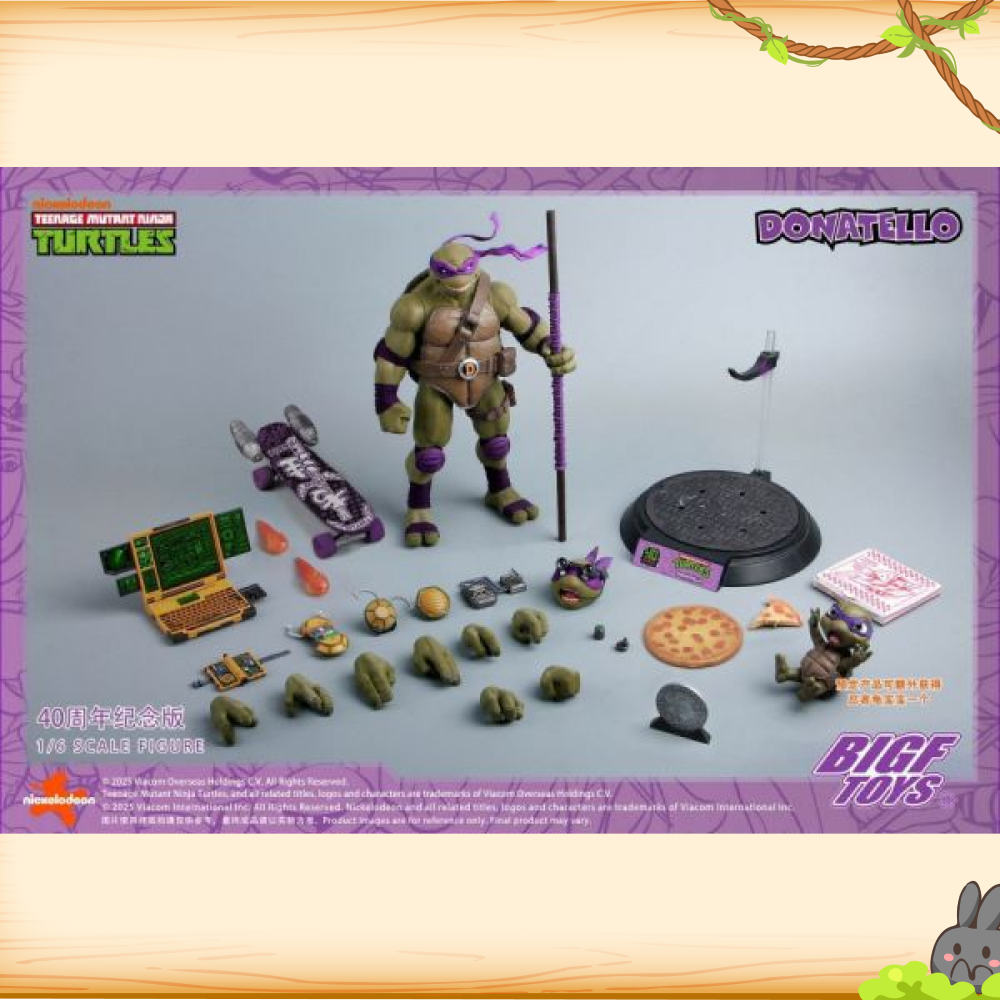 BIGFTOYS > 忍者龜 > 1/6 40周年紀念款 多納太羅