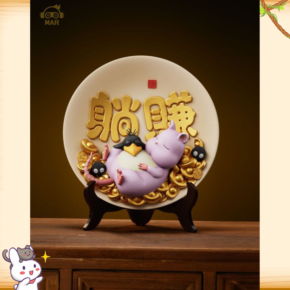 MAR模玩 > 宮崎駿 > 神隱少女 招財擺件 躺賺坊寶寶