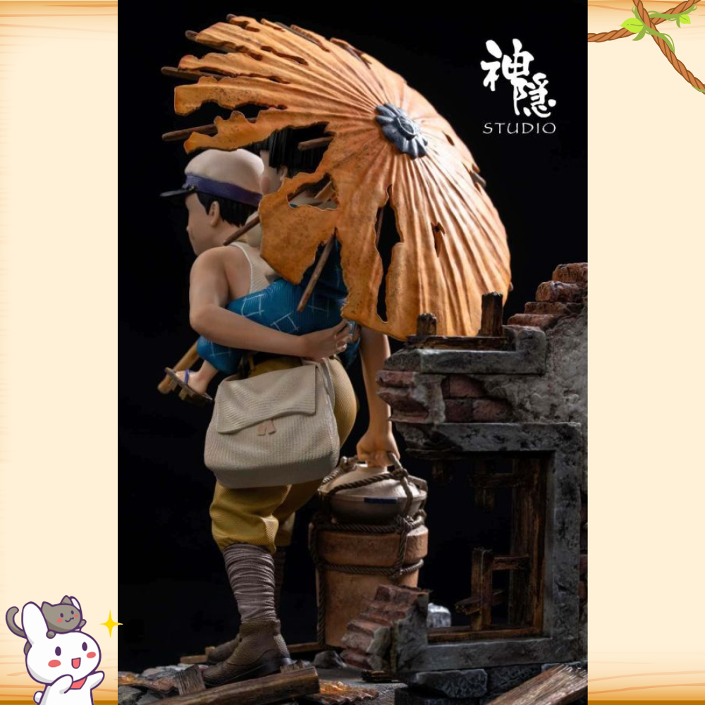 神隱工作室 > 宮崎駿 > 螢火蟲之墓 剪影瞬間系列 殘傘下的微光輪播圖