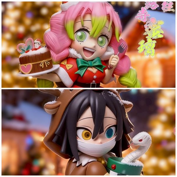 PomPon-Studio > 鬼滅之刃 > 蛇戀聖誕組 戀柱蜜璃 & 蛇柱小芭內輪播圖