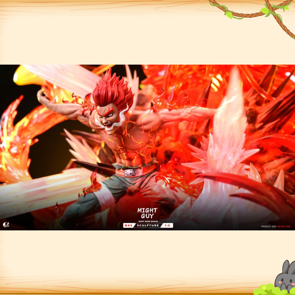 GZ工作室 > 火影忍者 > 1/6 八門遁甲 蒼藍猛獸 邁特·凱輪播圖