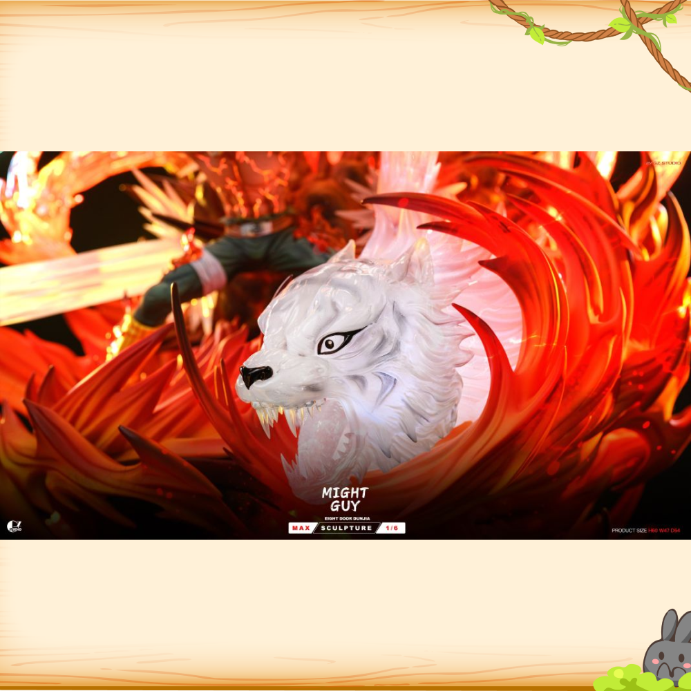 GZ工作室 > 火影忍者 > 1/6 八門遁甲 蒼藍猛獸 邁特·凱輪播圖