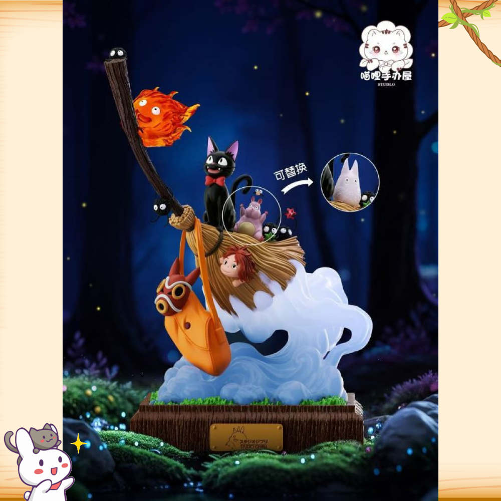 喵哩手辦屋 > 宮崎駿 > 全明星魔法掃帚 吉卜力同行輪播圖