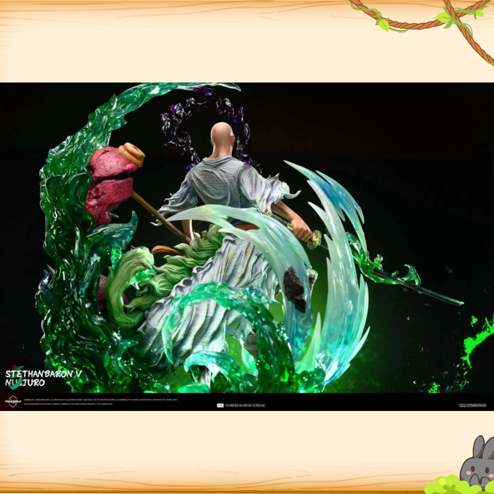 Show Maker > 海賊王 > 1/6 五老星系列 夜殘刨瀧·V·茄壽郎輪播圖