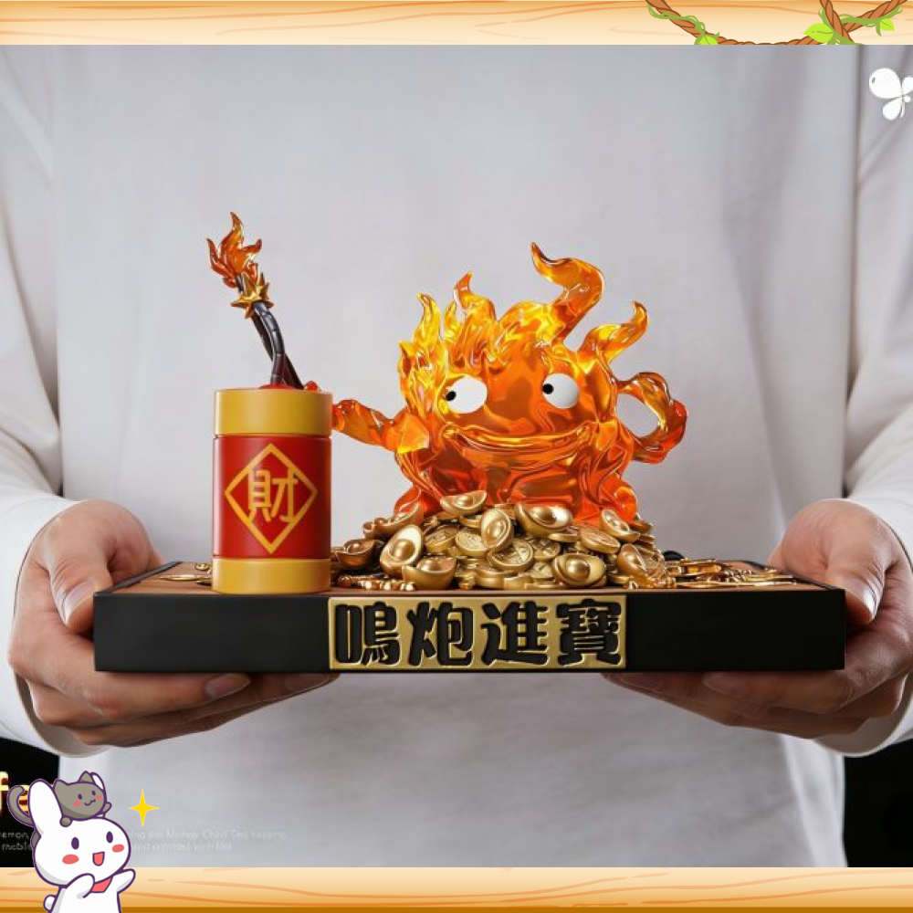 Lucky-Studio > 宮崎駿 > 霍爾的移動城堡系列 新年款之點鞭炮卡西法