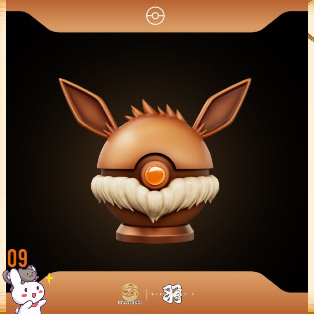 羽 & HZ > 寶可夢 > 1/1 伊布精靈球系列第九彈 伊布精靈球輪播圖