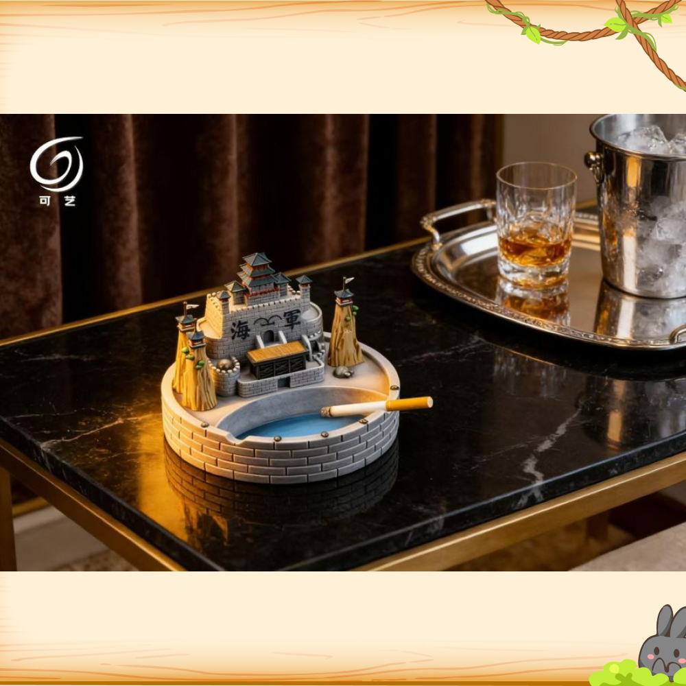 可藝模玩 > 海賊王 > 馬林福特海軍本部創意擺件 煙灰缸輪播圖