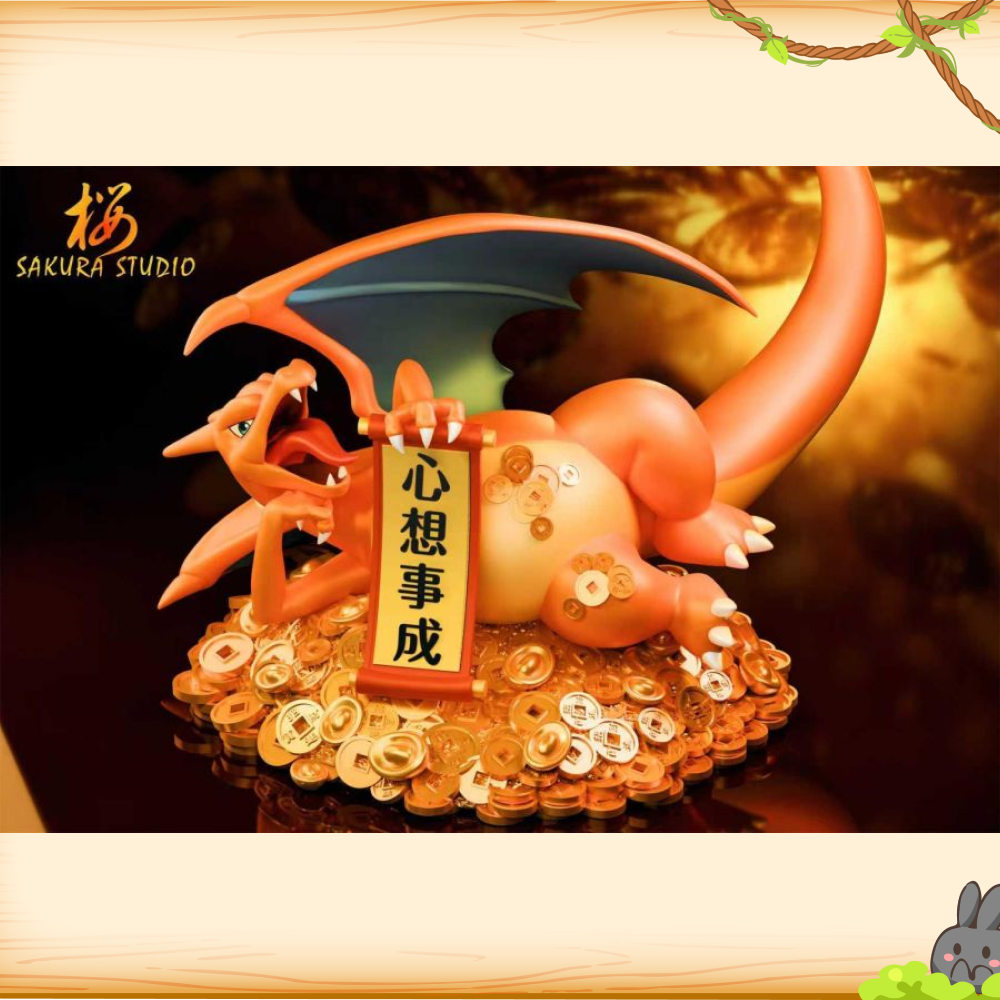 SAKURA櫻 > 寶可夢 > 新年睡著來錢系列 躺著來錢噴火龍輪播圖