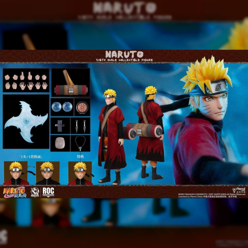 《正版授權》皮樂中國 > 火影忍者 > 1/6 疾風傳 六道仙人模式&仙人模式 漩渦鳴人 (雙版本)輪播圖