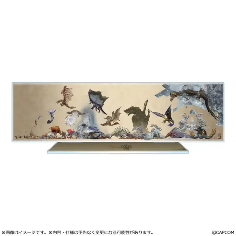 CAPCOM 魔物獵人 荒野 怪物尺寸比較 壓克力立牌