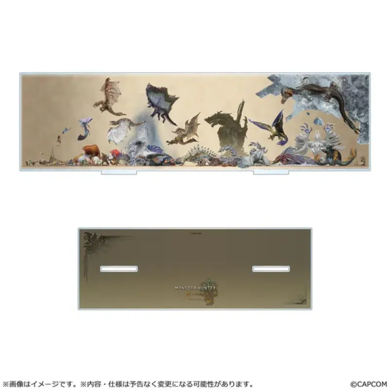 CAPCOM 魔物獵人 荒野 怪物尺寸比較 壓克力立牌輪播圖
