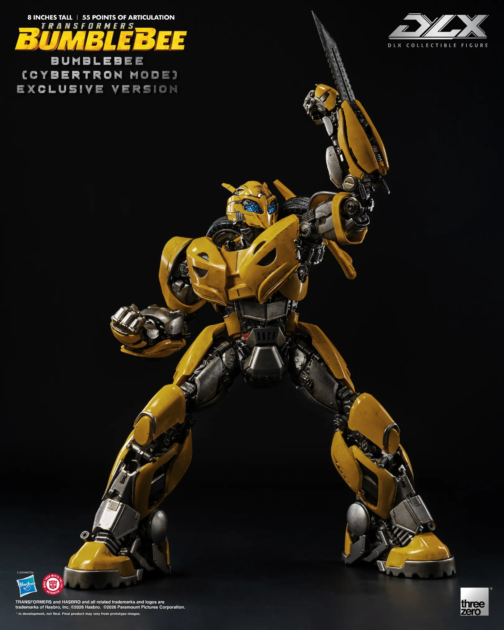 Threezero DLX 變形金剛:大黃蜂 大黃蜂 (賽博坦模式) 約8吋 3Z10496W0輪播圖