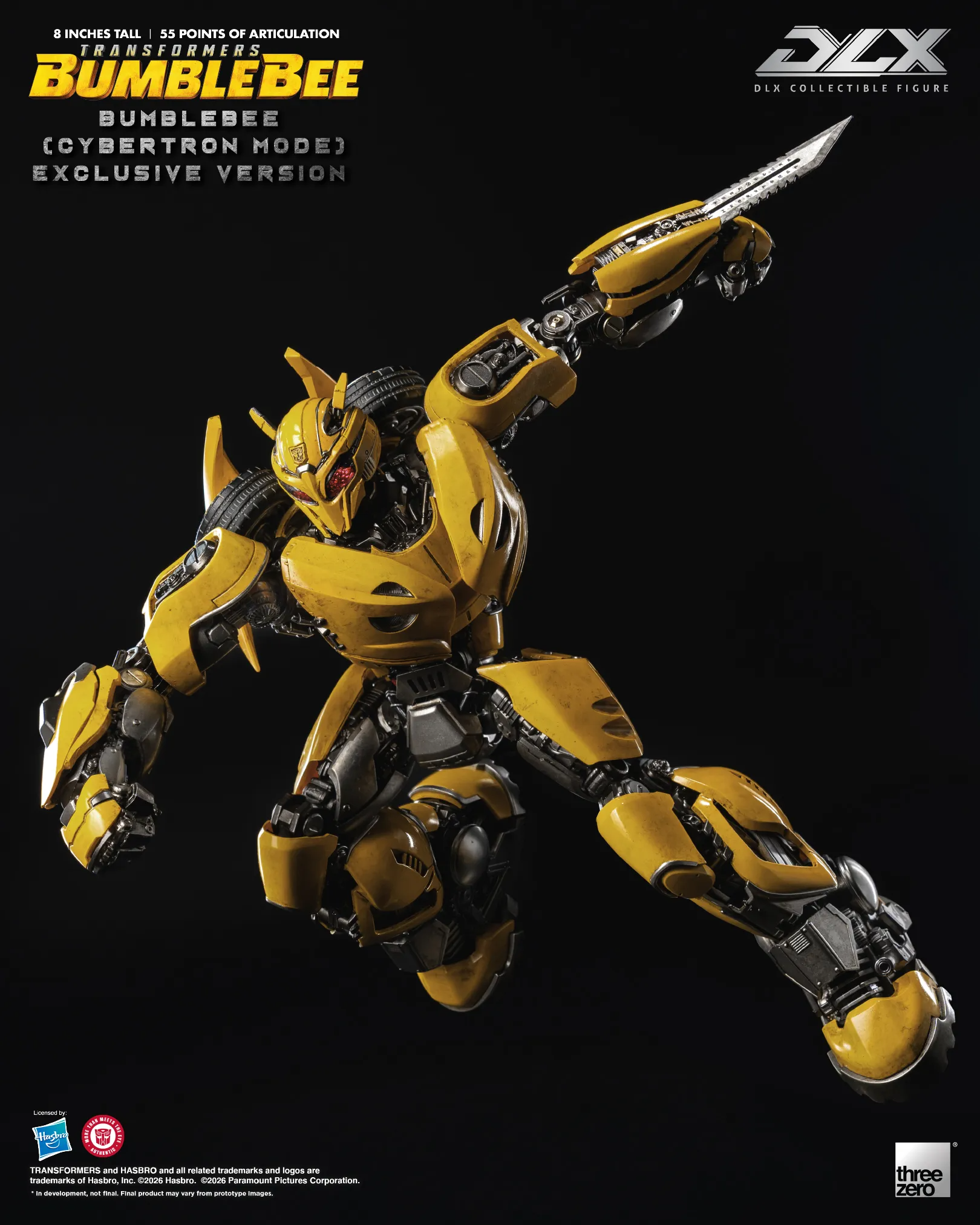 Threezero DLX 變形金剛:大黃蜂 大黃蜂 (賽博坦模式) 約8吋 3Z10496W0輪播圖