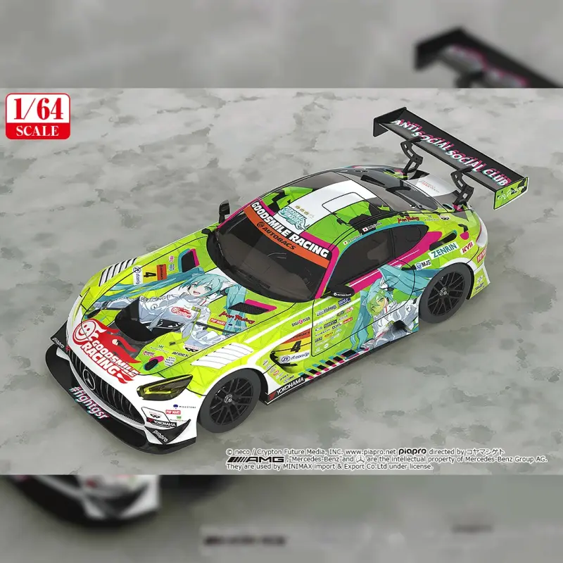 GOODSMILE RACING 1/64 Good Smile 初音未來 AMG 2022 開幕戰Ver.