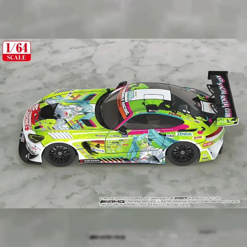 GOODSMILE RACING 1/64 Good Smile 初音未來 AMG 2022 開幕戰Ver.輪播圖