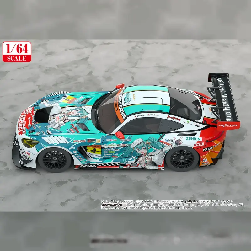 GOODSMILE RACING 1/64 Good Smile 初音未來 AMG 2023 開幕戰Ver.輪播圖
