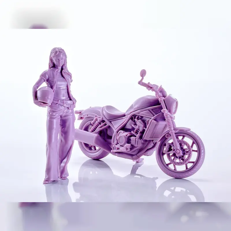 Max Factory 1/20 PLAMAX MF-101 Rider's portrait Honda Rebel 1100 薰衣草紫