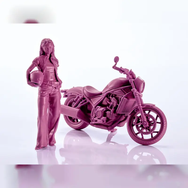 Max Factory 1/20 PLAMAX MF-101 Rider's portrait Honda Rebel 1100 酒紅
