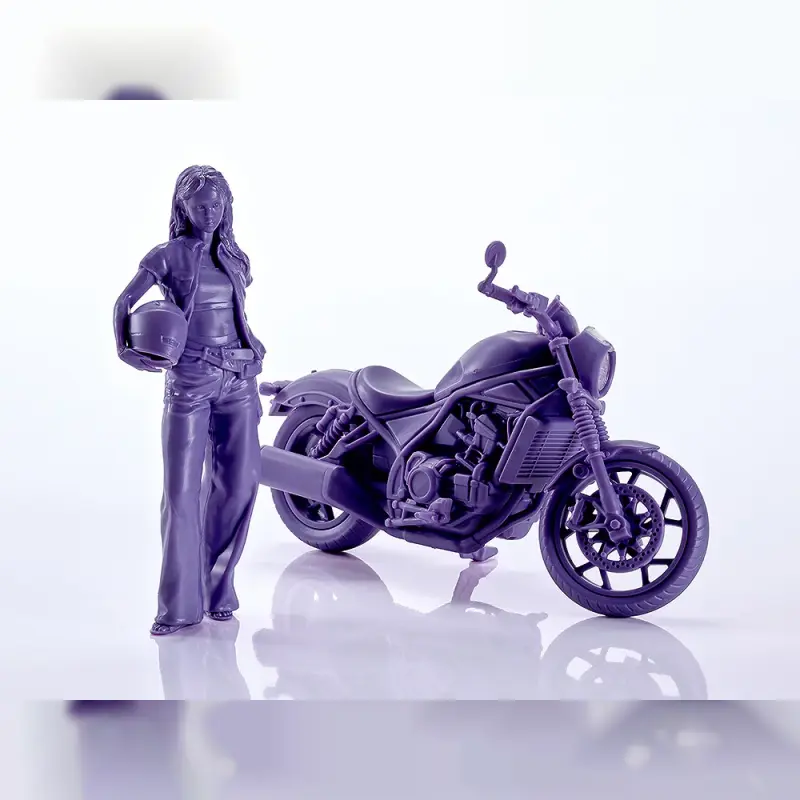 Max Factory 1/20 PLAMAX MF-101 Rider's portrait Honda Rebel 1100 海軍藍