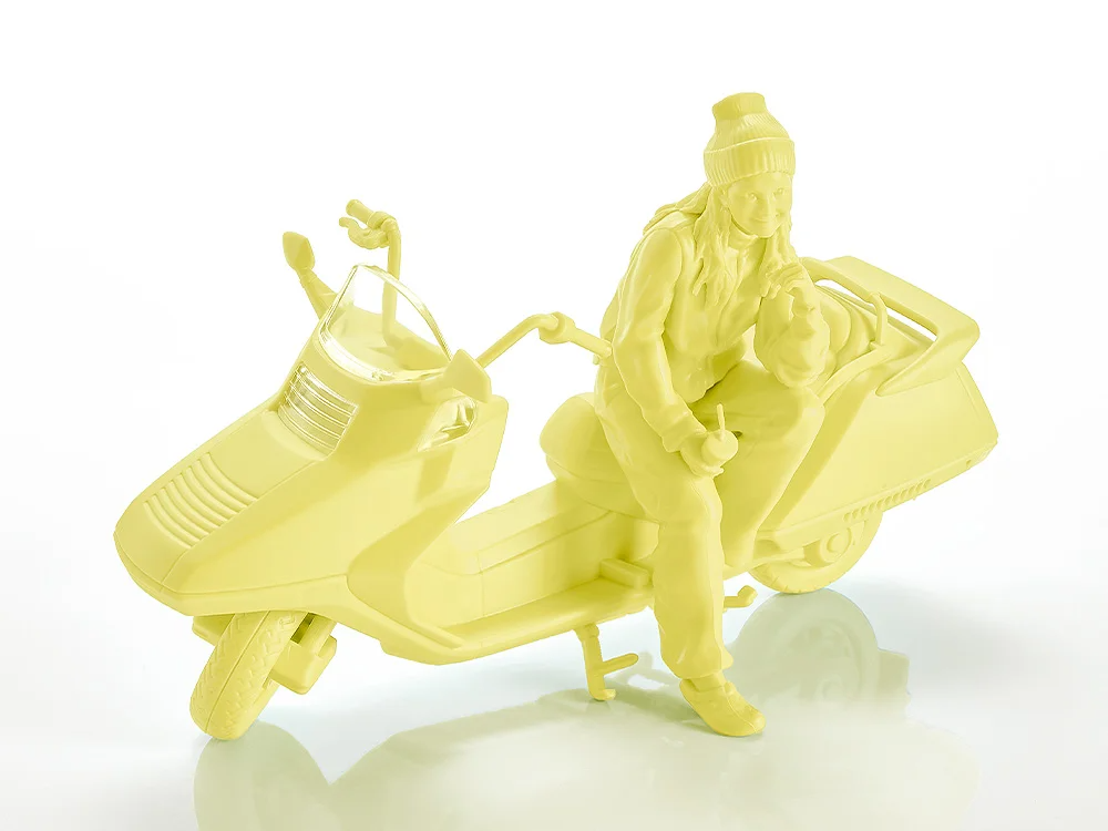 Max Factory 1/20 PLAMAX MF-102 Rider's portrait Honda Fusion 卡士達黃
