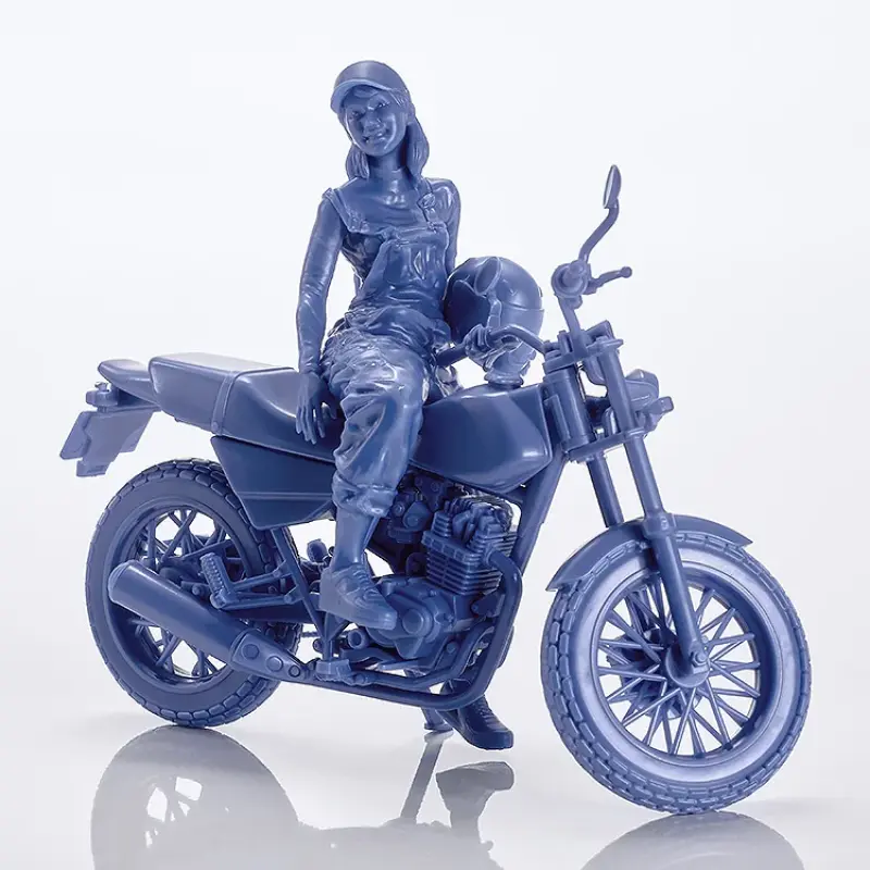 Max Factory 1/20 PLAMAX MF-103 Rider's portrait Honda FTR 223 藍