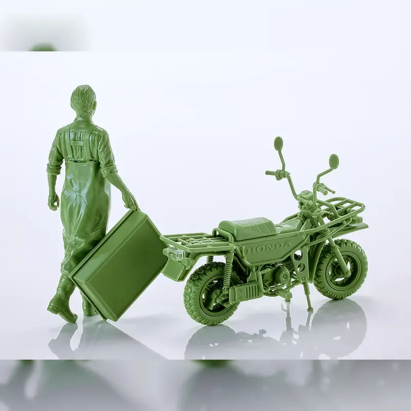 Max Factory 1/20 PLAMAX MF-104 Rider's portrait Honda MOTRA 綠輪播圖
