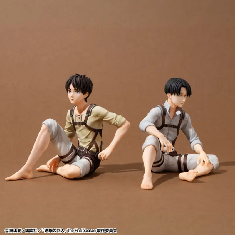 MEGAHOUSE G.E.M. 進擊的巨人 掌上系列  艾連與兵長里維 套組