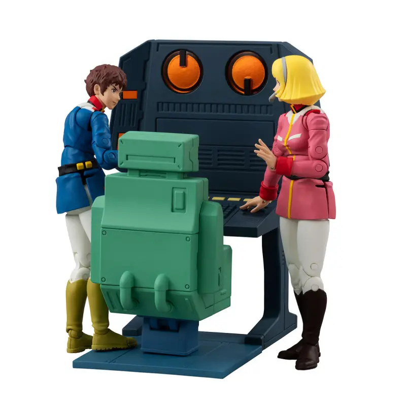 MEGAHOUSE G.M.G. 可動系列 EX 機動戰士鋼彈 白色基地艦橋通信員書桌套組