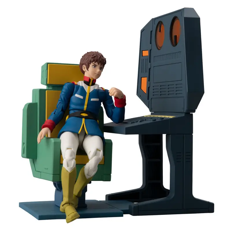 MEGAHOUSE G.M.G. 可動系列 EX 機動戰士鋼彈 白色基地艦橋通信員書桌套組輪播圖