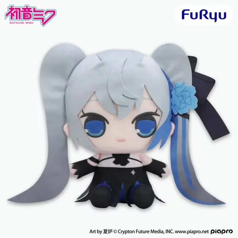 Furyu 初音未來 KYURUMARU 大型絨毛 Blue Rose