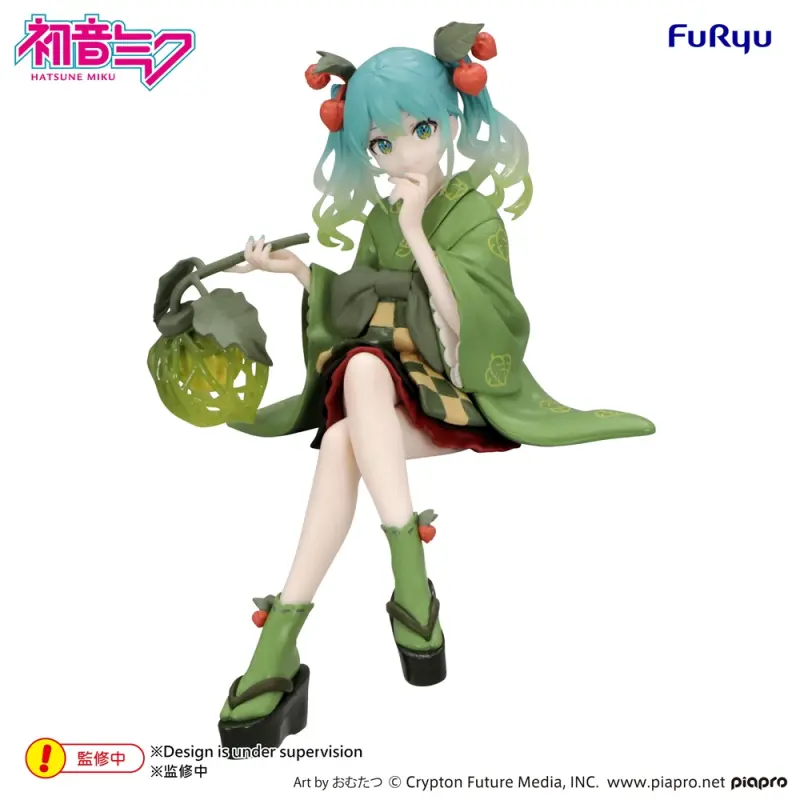 Furyu 初音未來 Flower Fairy -酸漿- 綠色ver. 泡麵杯蓋公仔