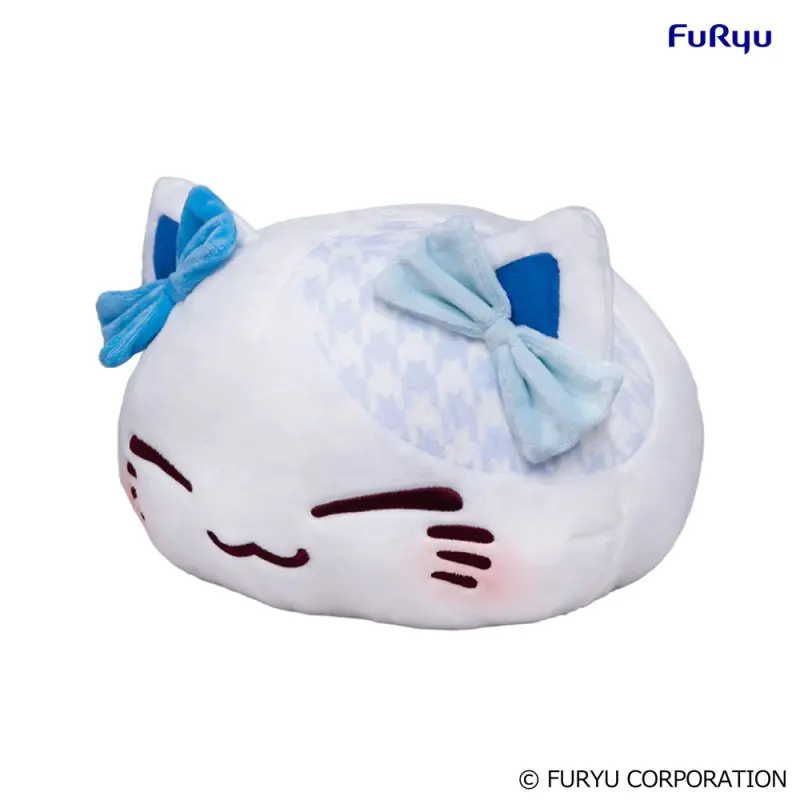 Furyu NemuNeko瞌睡貓 緞帶 藍色ver. 大玩偶